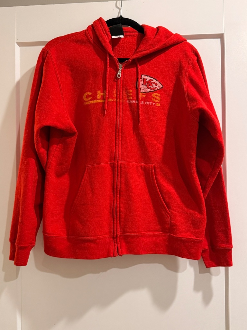 NFL Team Apparel Kansas City Chiefs Full-Zip Hoodie Red Women's XL
